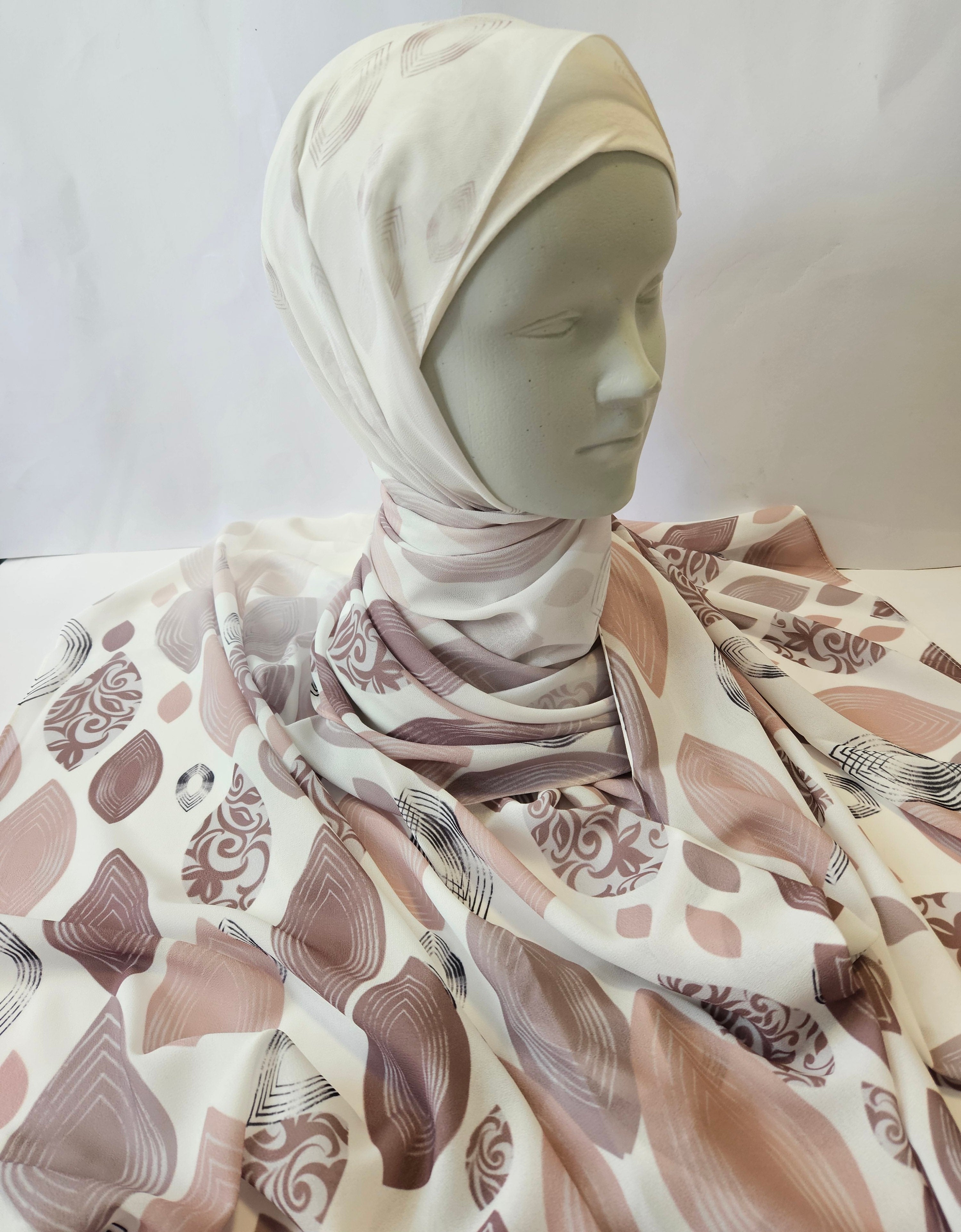 Damask Chiffon Crepe