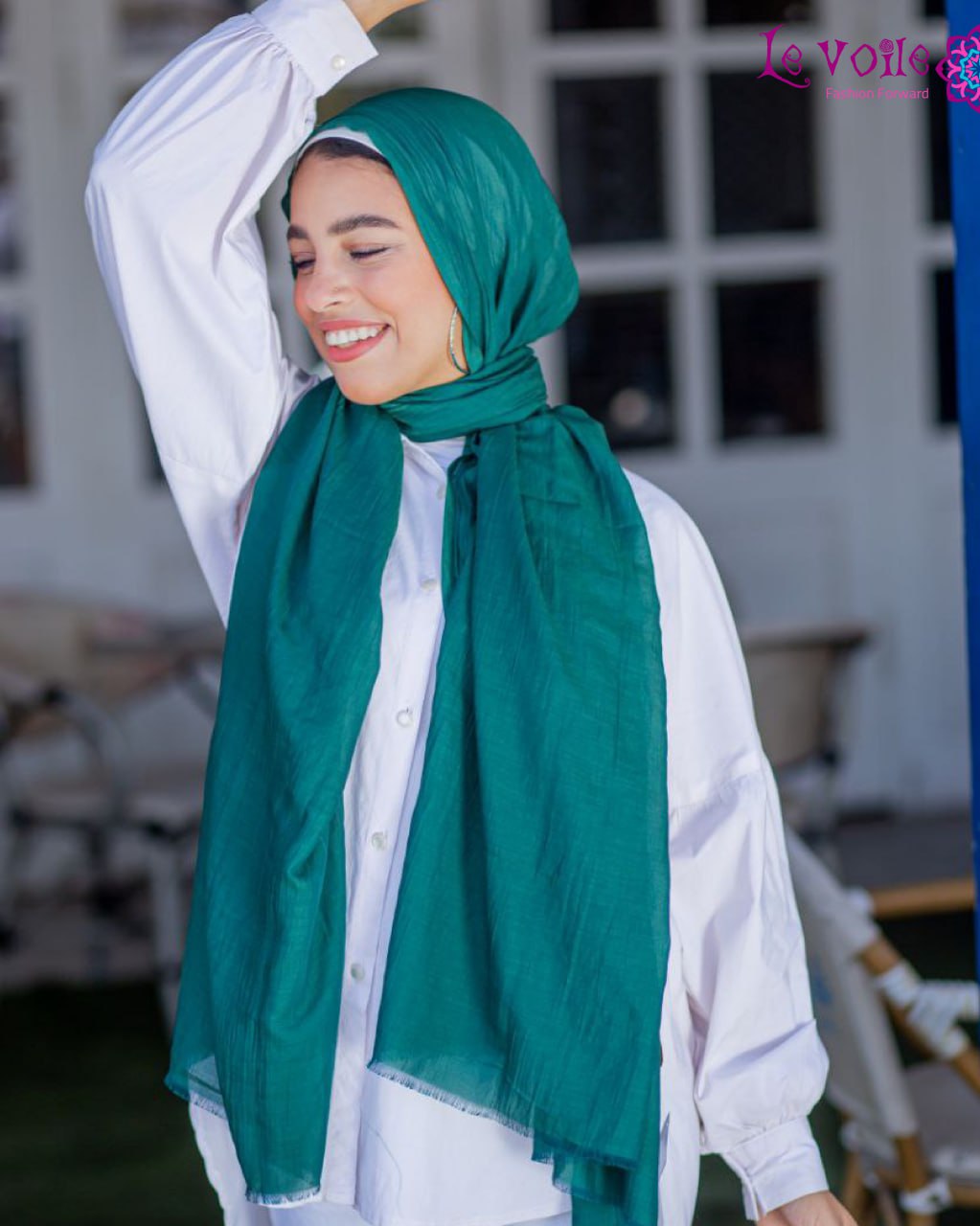 Cotton Le voile Hijab Jade