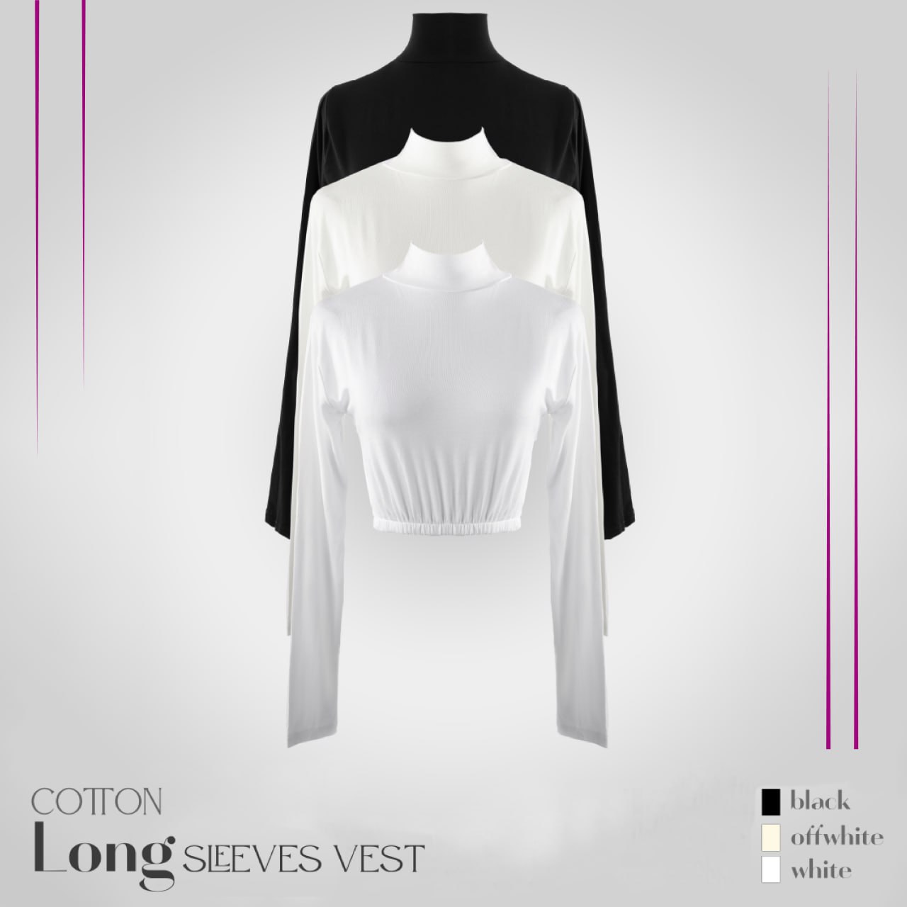 Long Sleeves Vest (white)