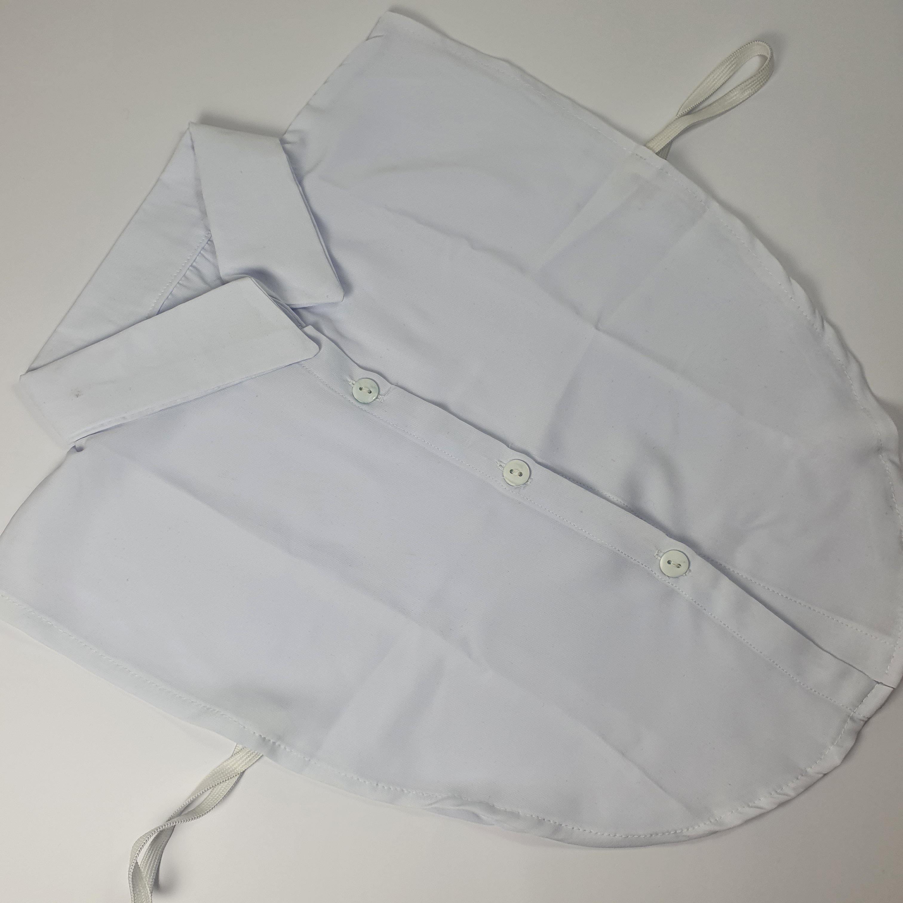 White Chemise Collar Extension - Scarvista