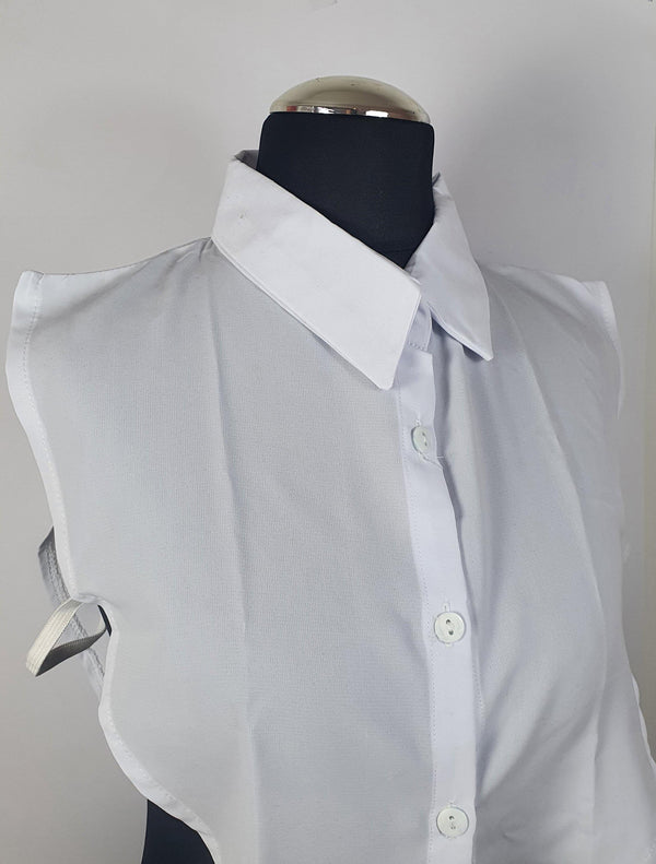 White Chemise Collar Extension - Scarvista