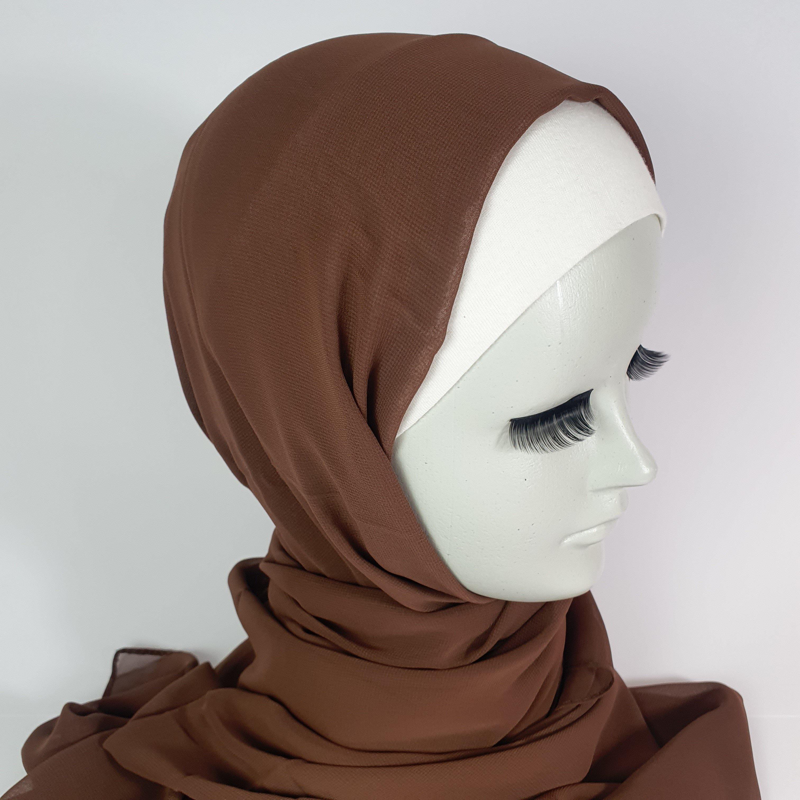 Chocolate Premium Chiffon Hijab - Scarvista