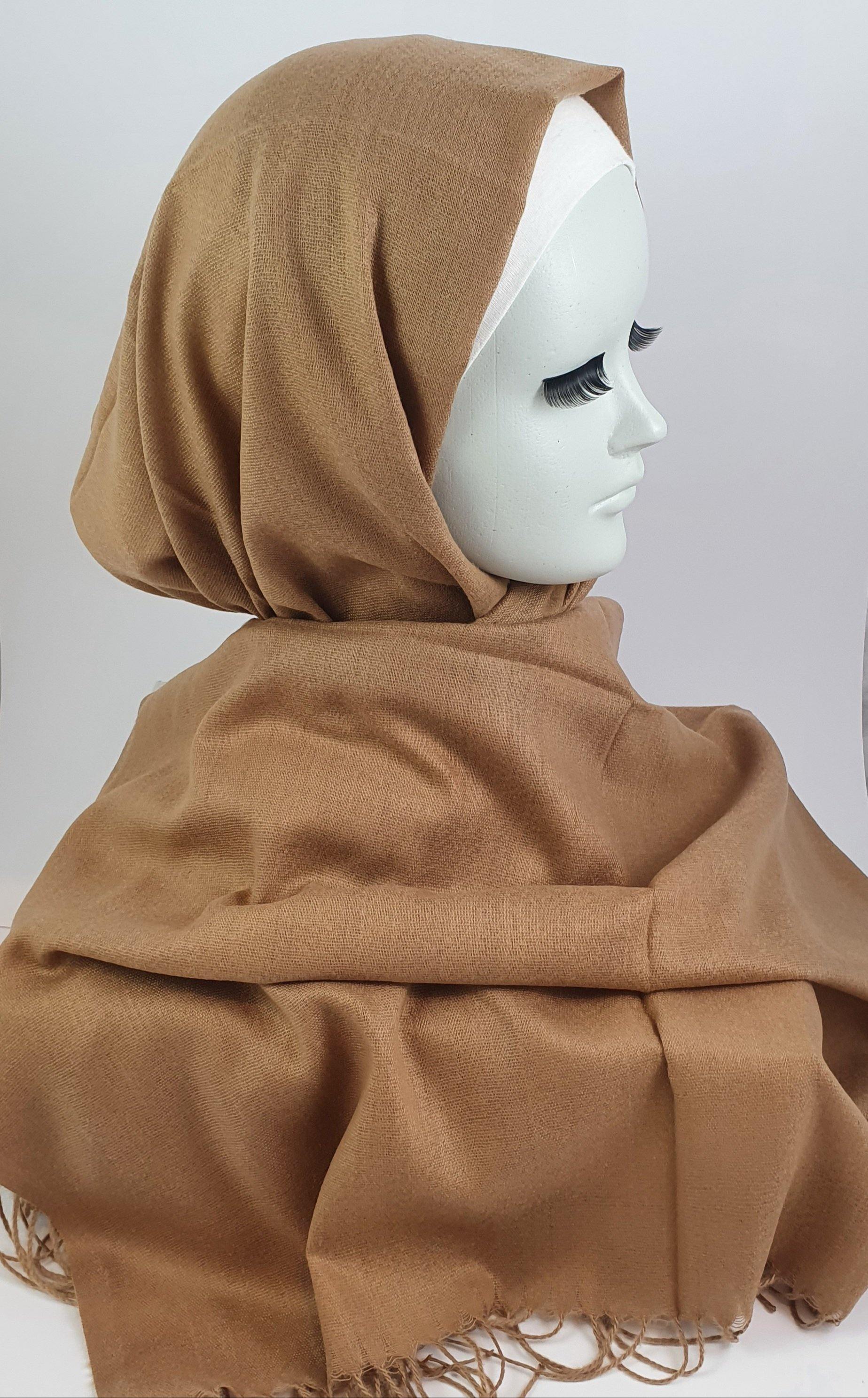 Caramel Cashmere Hijab - Scarvista