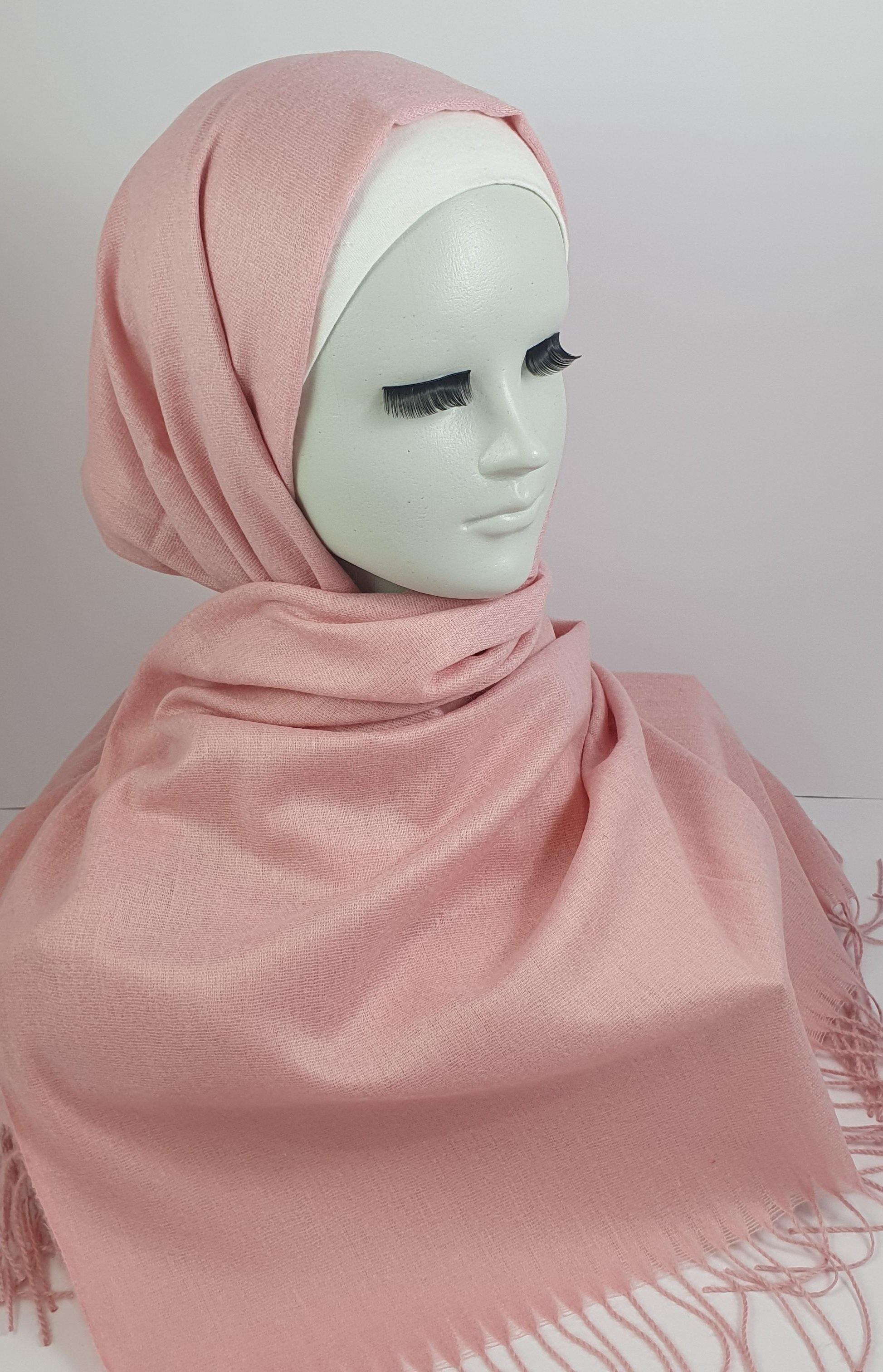 Blush Cashmere Hijab - Scarvista