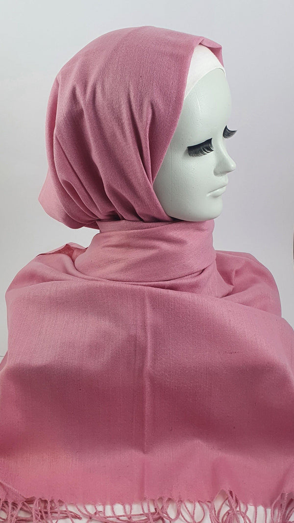 Dark pink Cashmere Hijab - Scarvista