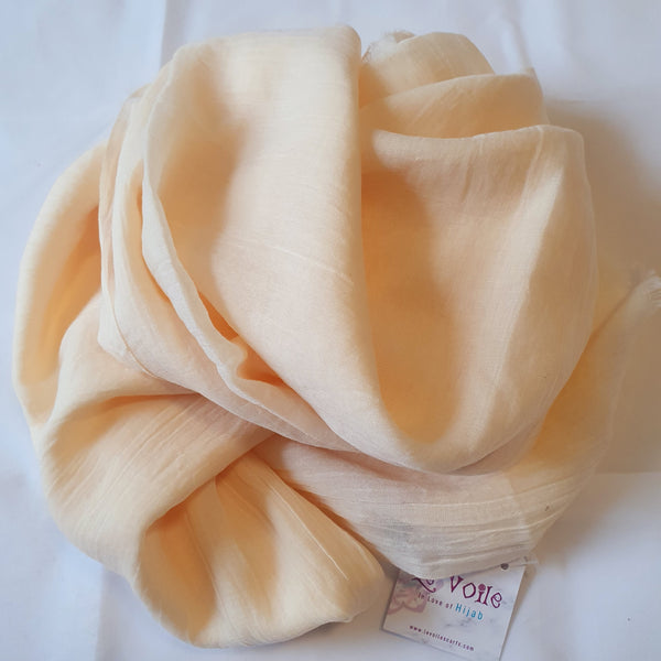 Cotton Le voile Hijab Ivory